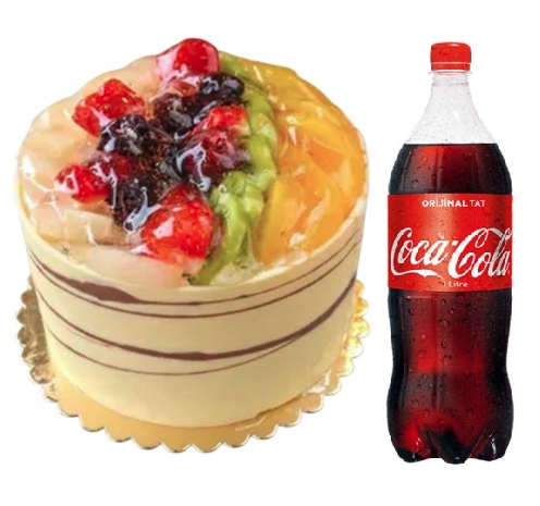 4 ile 6 kişilik karışık meyveli yaş pasta 1 lt cola kutlamalara ferahlık katan enfes tat. İstanbul pasta