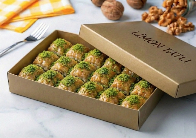 Damak Çatlatan 1000 Gr Fıstıklı Baklava İstanbul pasta