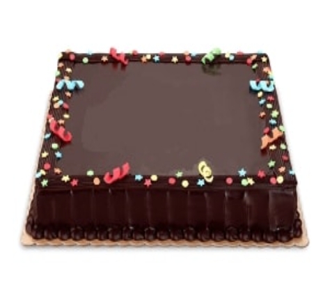 Düz Sade Tasarım 40 Kişilik Çikolatalı Yaş Pasta İstanbul pasta