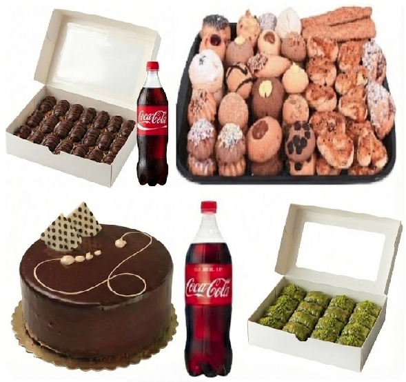 Ekler ve Kola Dahil 6-9 Kişilik Menü İstanbul pasta