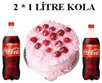 Frambuazlı Yaş Pasta ve 2 Litre Cola Avantajı İstanbul pasta