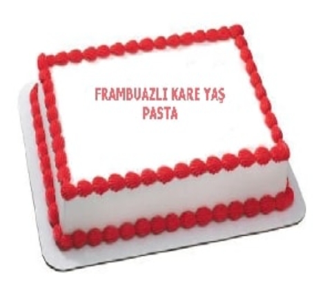 Lezzetli Frambuaz Aromalı 60 Kişilik Yaş Pasta İstanbul pasta
