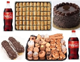 Özel Gün Menüsü Pasta Baklava Ekler ve Kuru Pasta Avantaj Paketi İstanbul pasta