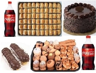 Özel Gün Menüsü Pasta Baklava Ekler ve Kuru Pasta Avantaj Paketi İstanbul pasta